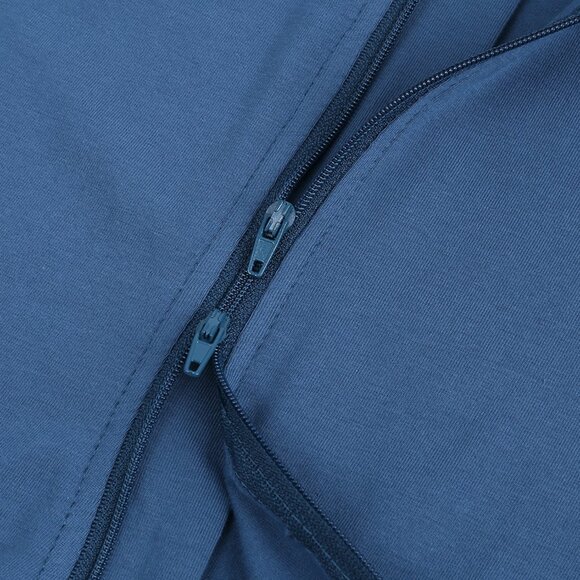 MONOGRAM-BABY ROMPER-*NWT* Short Sleeve Short Double Zipper Bodysuit Cotton Blue - Picture 6 of 16